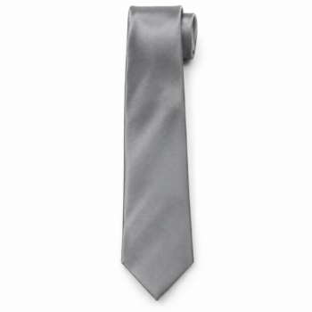 Corbata Gris Topo Raso