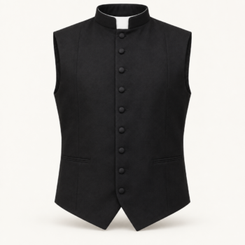 Chaleco de vestir con cuello Clergyman