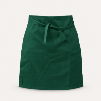 Delantal corto de gabardina
