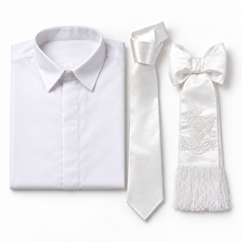 Set de Comunión para Varón (Camisa + Corbata + Brazal)